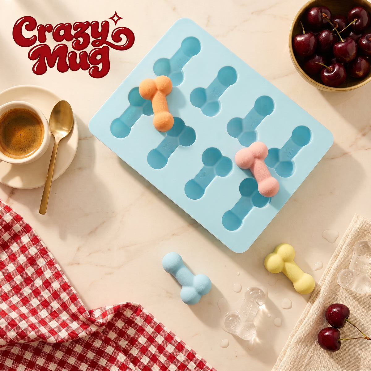 Crazy Ice™ — Le moule à glaçons qui fait rire
